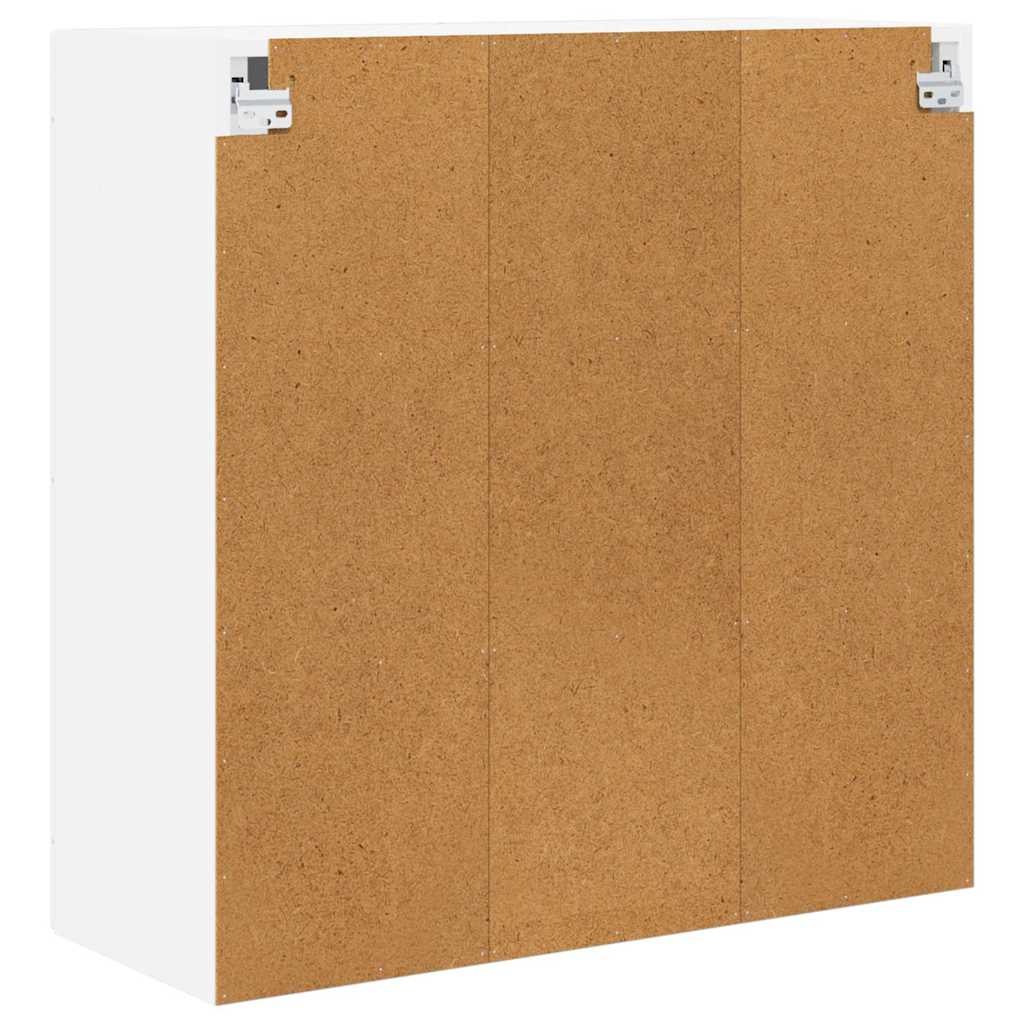 Zidni stakleni ormarić Bijelo 80 x 31 x 80 cm Konstruirano drvo