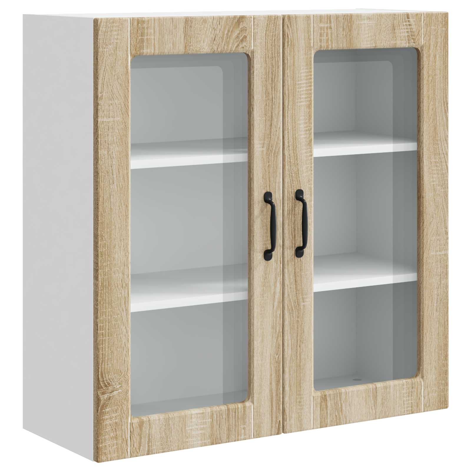 Zidni stakleni ormarić Sonoma hrast 80 x 31 x 80 cm