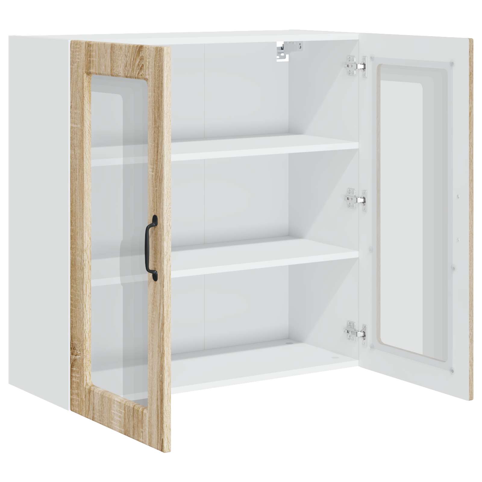 Zidni stakleni ormarić Sonoma hrast 80 x 31 x 80 cm