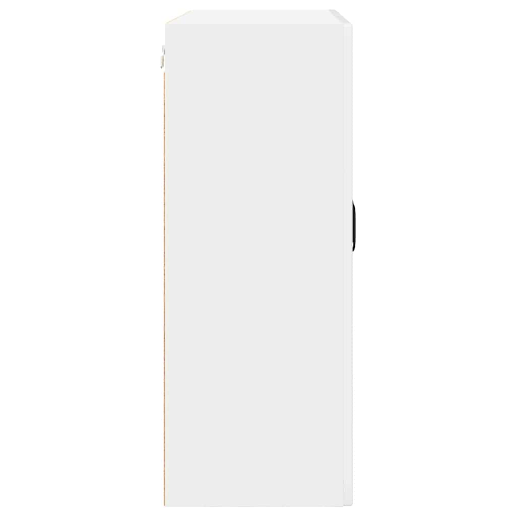 Zidni stakleni ormarić Visoki sjaj bijela 80 x 31 x 80 cm