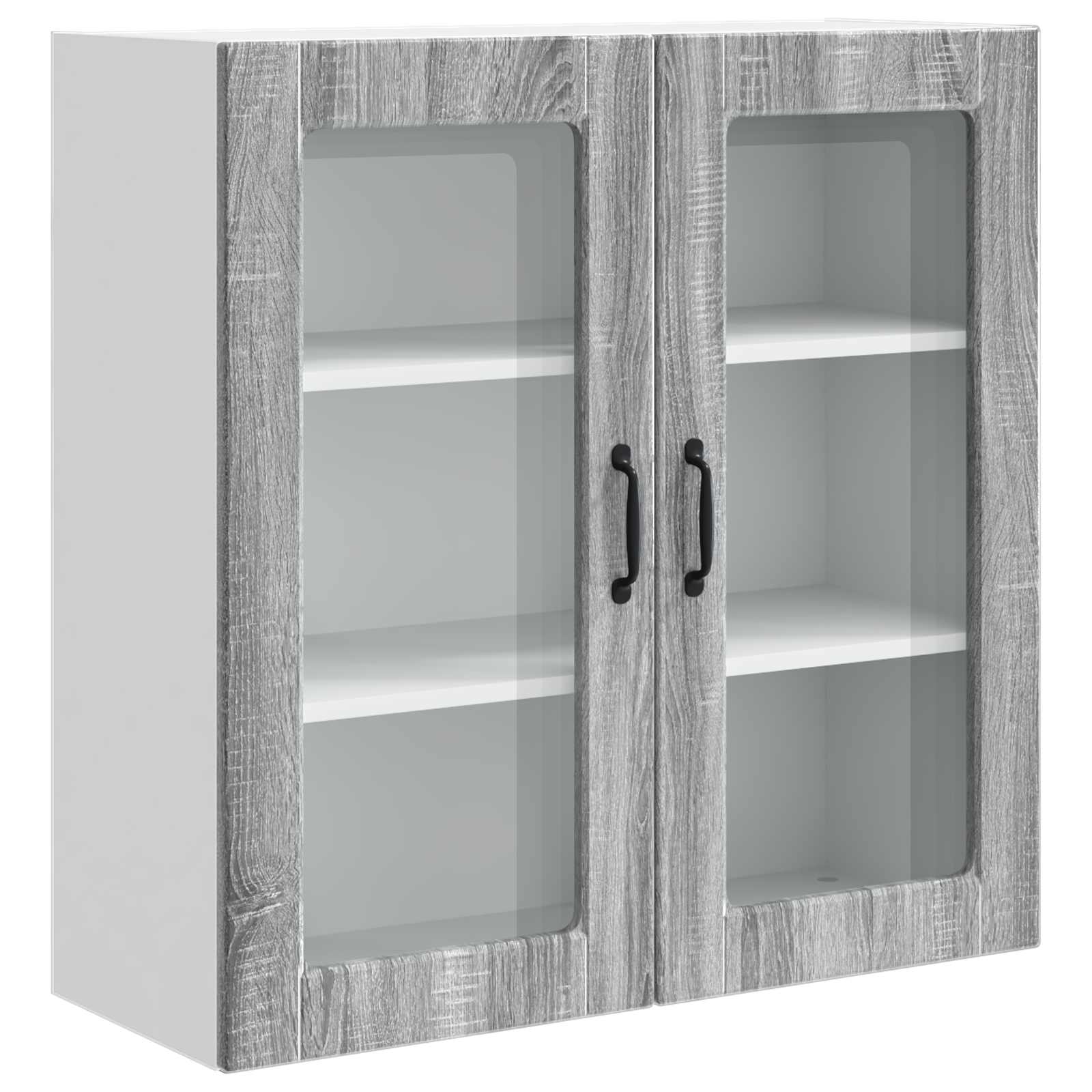 Zidni stakleni ormarić Siva Sonoma 80 x 31 x 80 cm