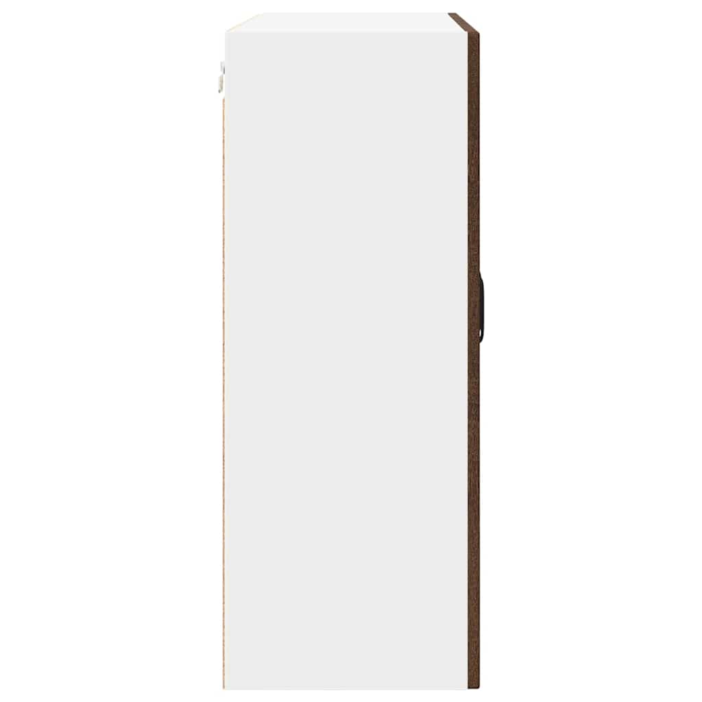 Zidni stakleni ormarić Smeđi hrast 80 x 31 x 80 cm