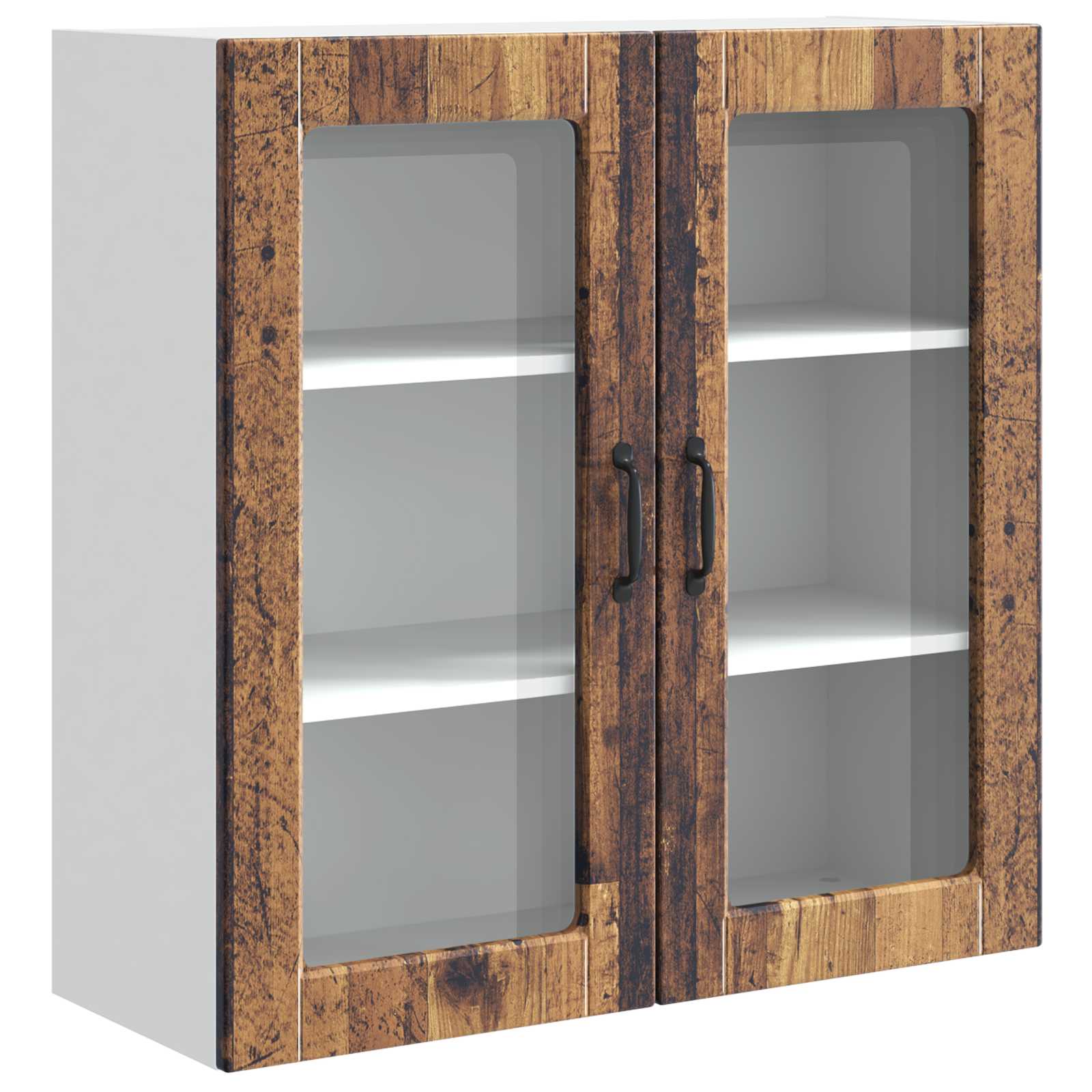 Zidni stakleni ormarić Staro drvo 80 x 31 x 80 cm