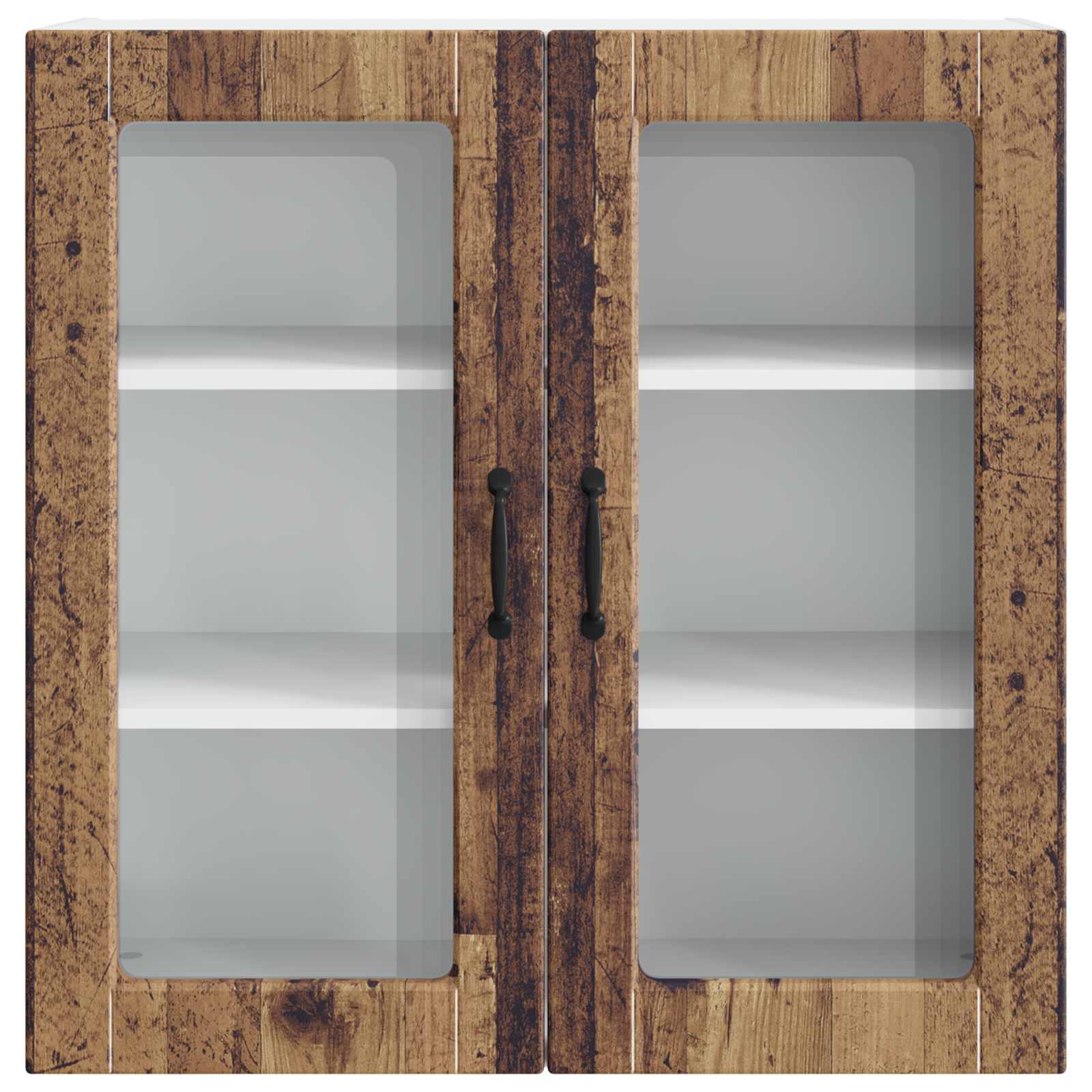 Zidni stakleni ormarić Staro drvo 80 x 31 x 80 cm