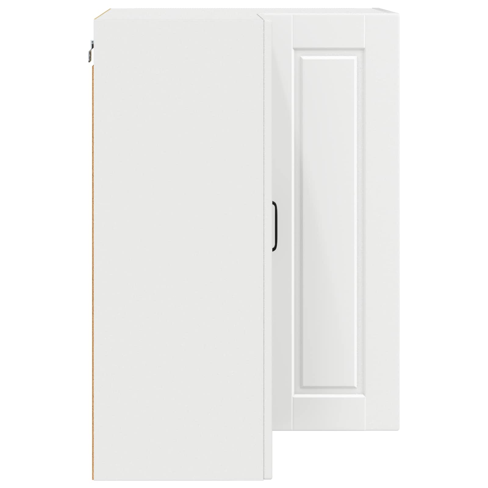 Zidni kutni ormar Bijelo 57 x 57 x 80 cm Konstruirano drvo