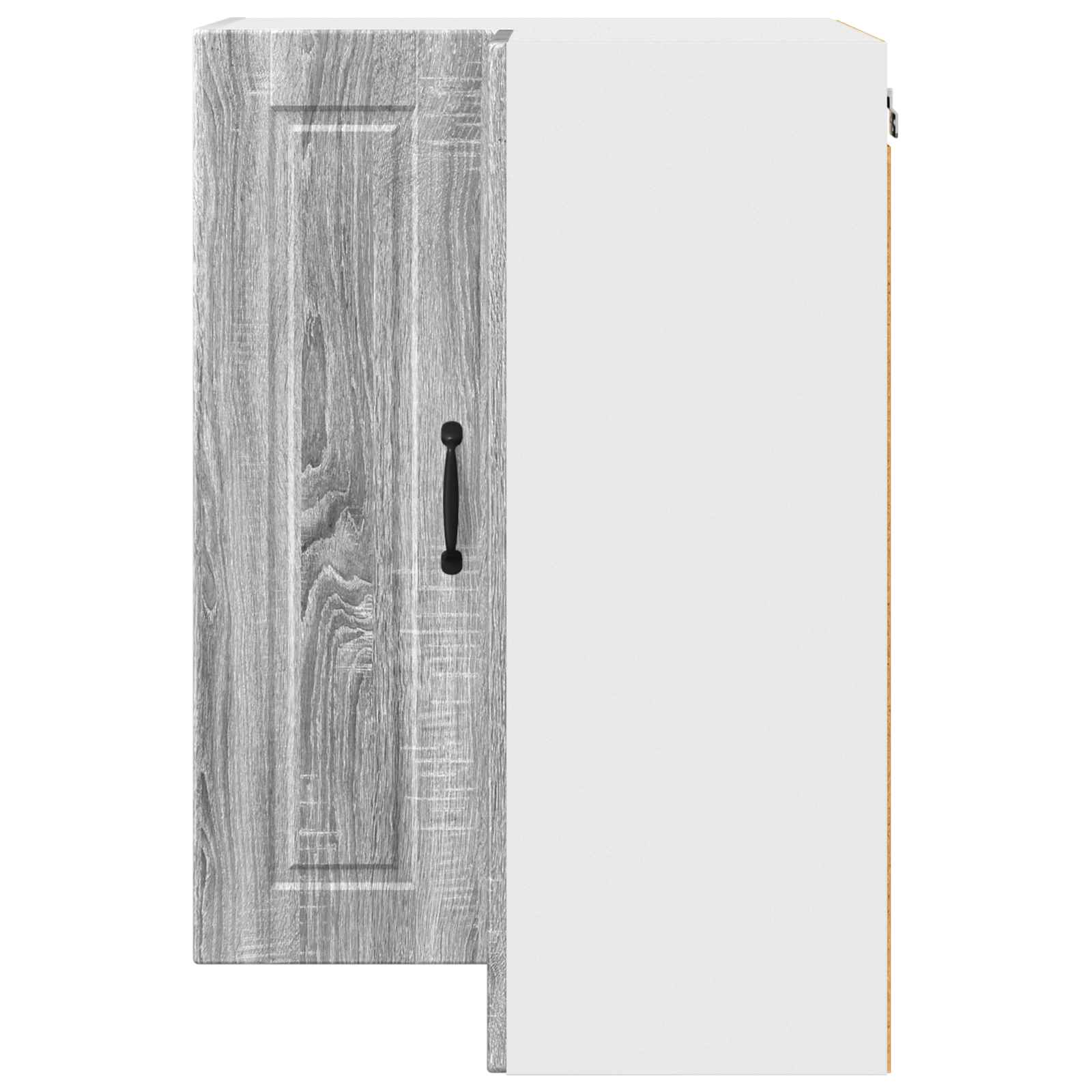 Zidni kutni ormar Siva Sonoma 57 x 57 x 80 cm Konstruirano drvo
