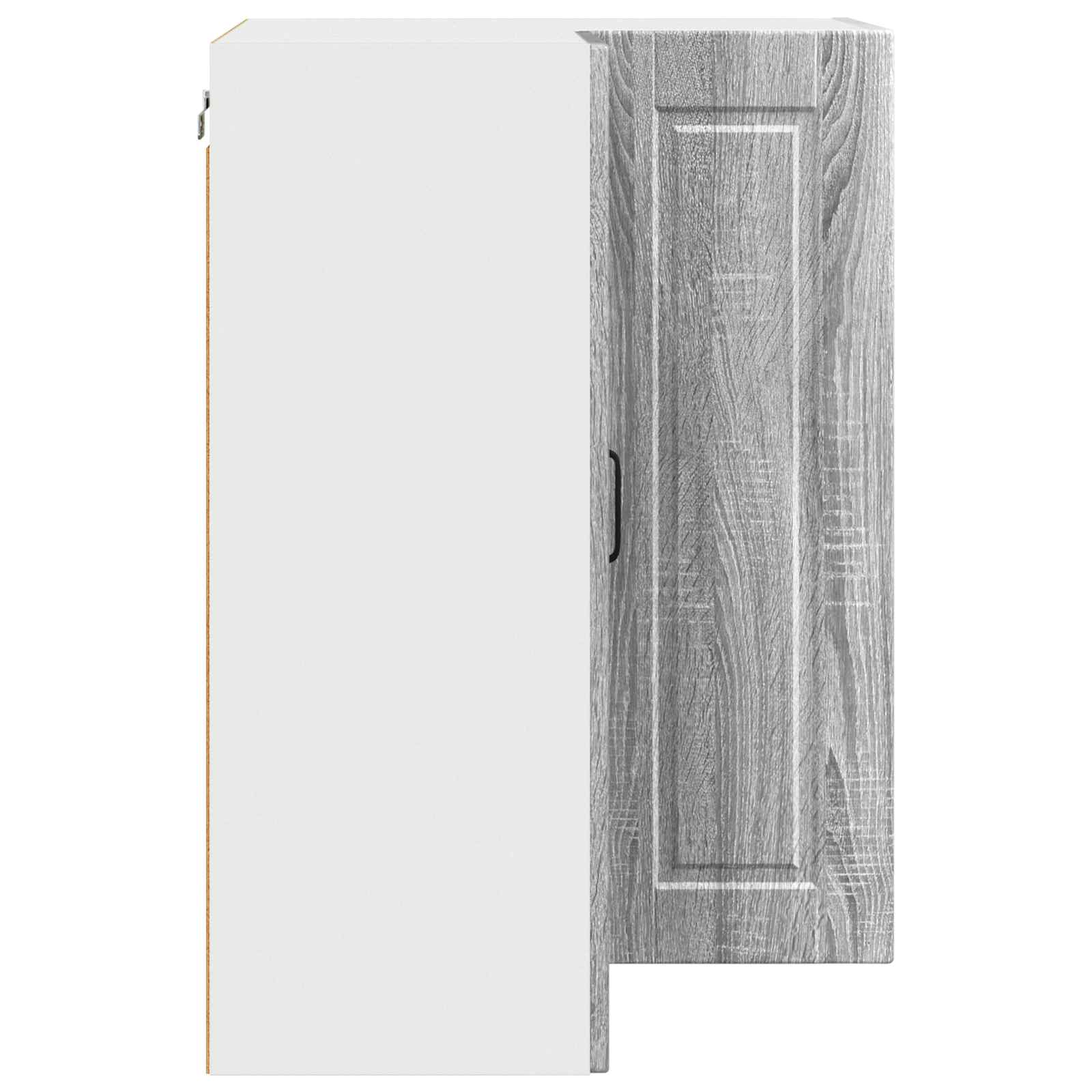 Zidni kutni ormar Siva Sonoma 57 x 57 x 80 cm Konstruirano drvo
