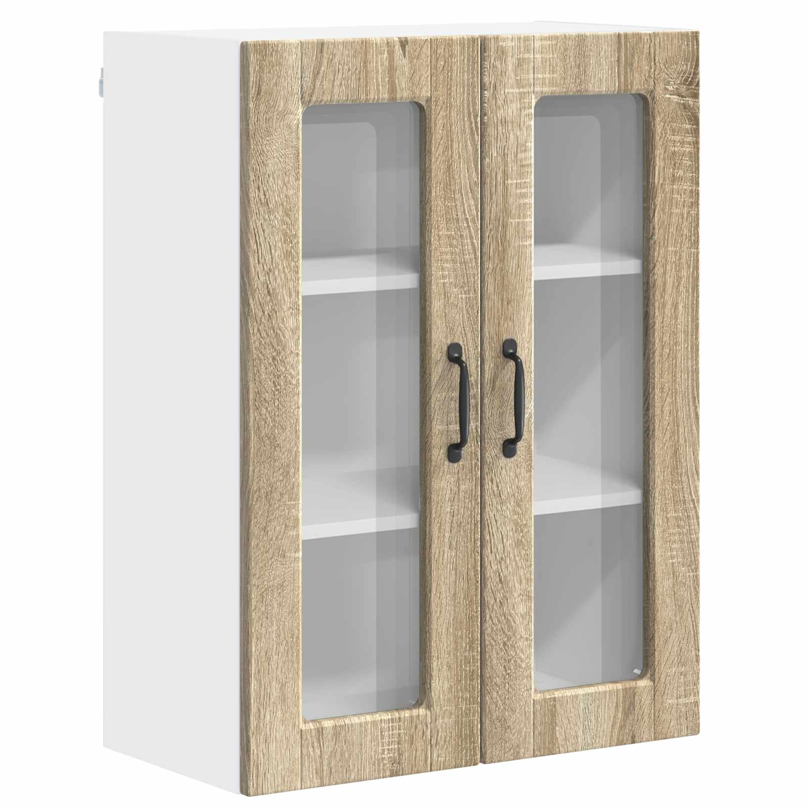 Zidni stakleni ormarić Sonoma hrast 60 x 31 x 80 cm