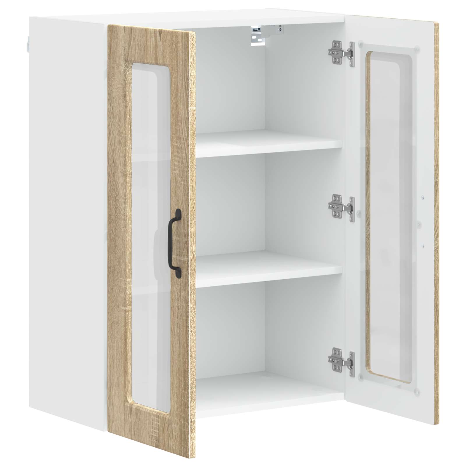 Zidni stakleni ormarić Sonoma hrast 60 x 31 x 80 cm