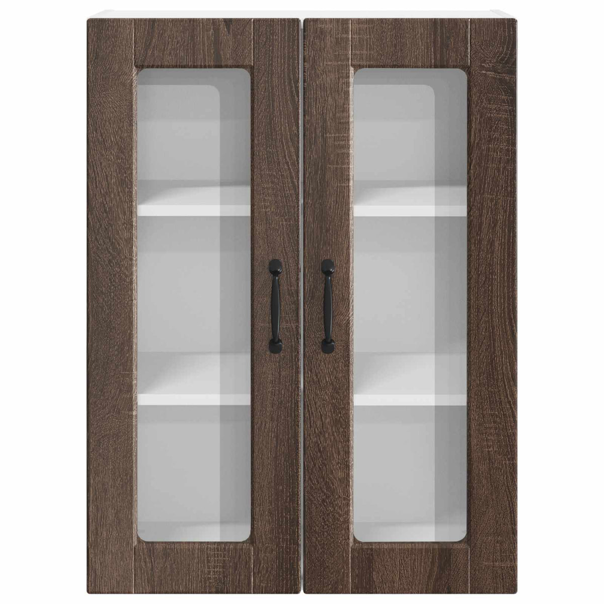 Zidni stakleni ormarić Smeđi hrast 60 x 31 x 80 cm