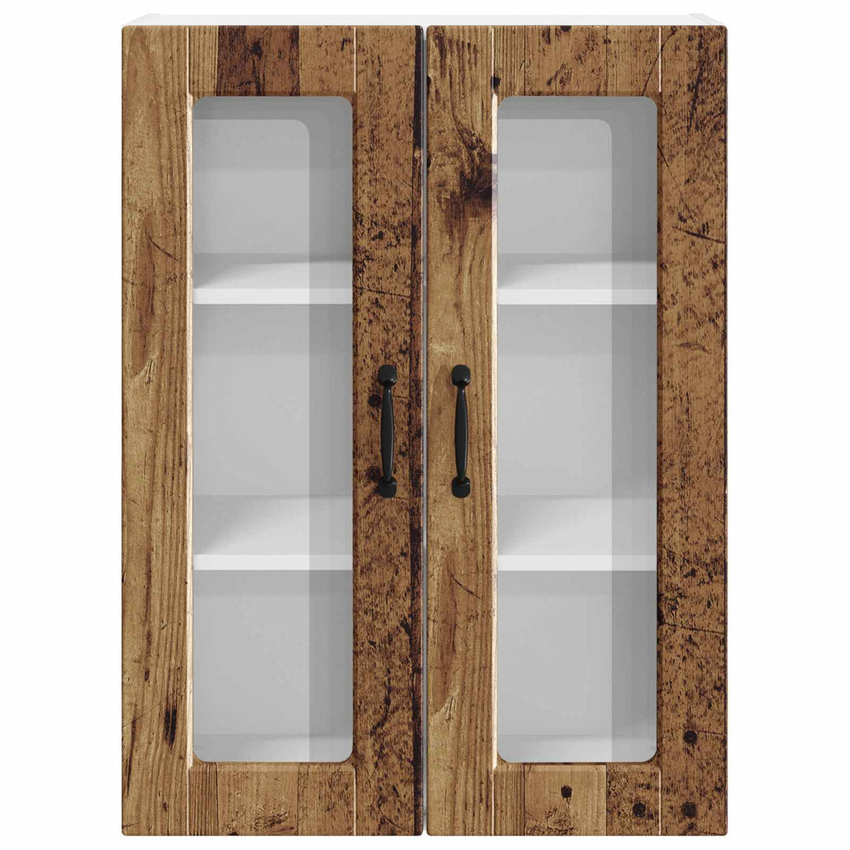 Zidni stakleni ormarić Staro drvo 60 x 31 x 80 cm