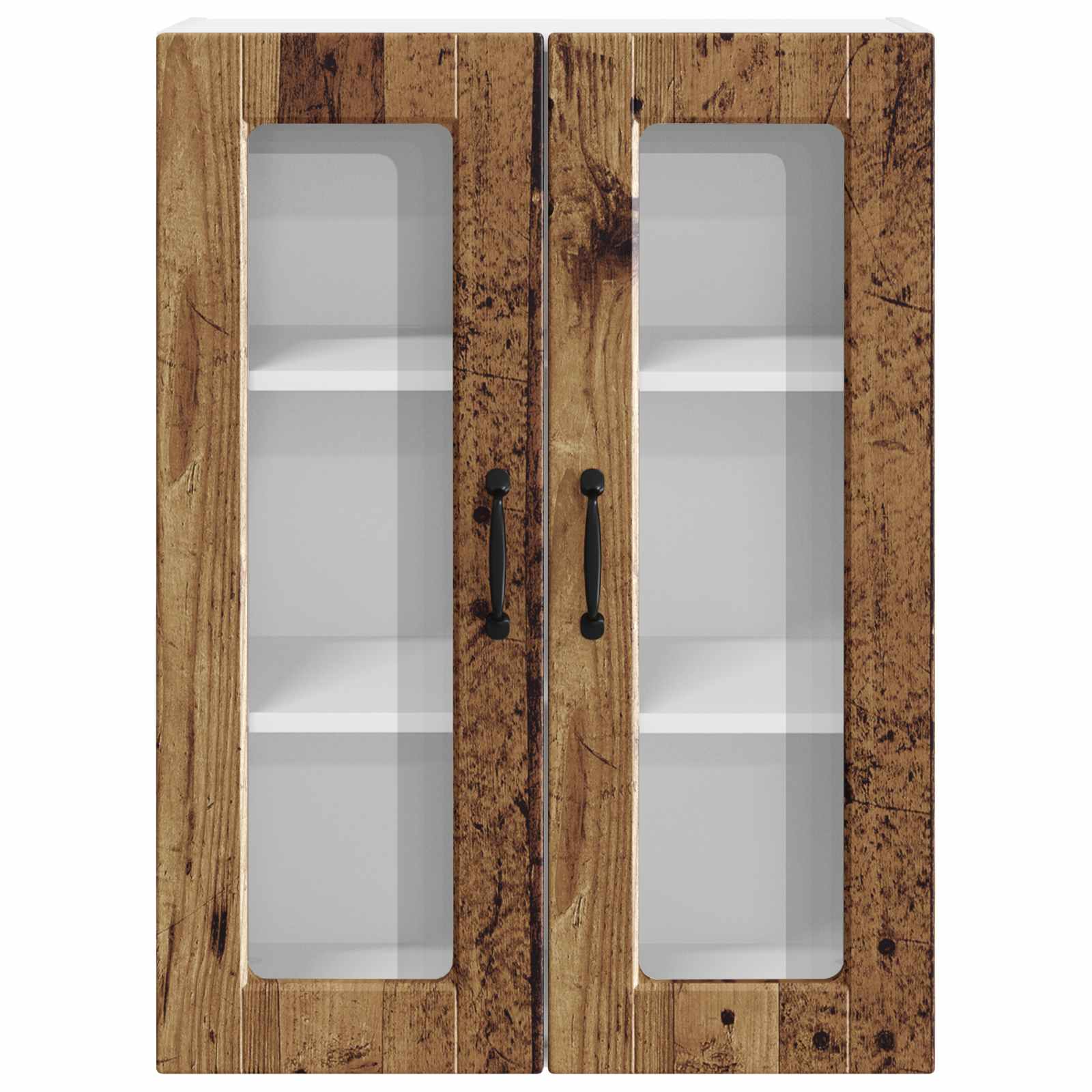Zidni stakleni ormarić Staro drvo 60 x 31 x 80 cm