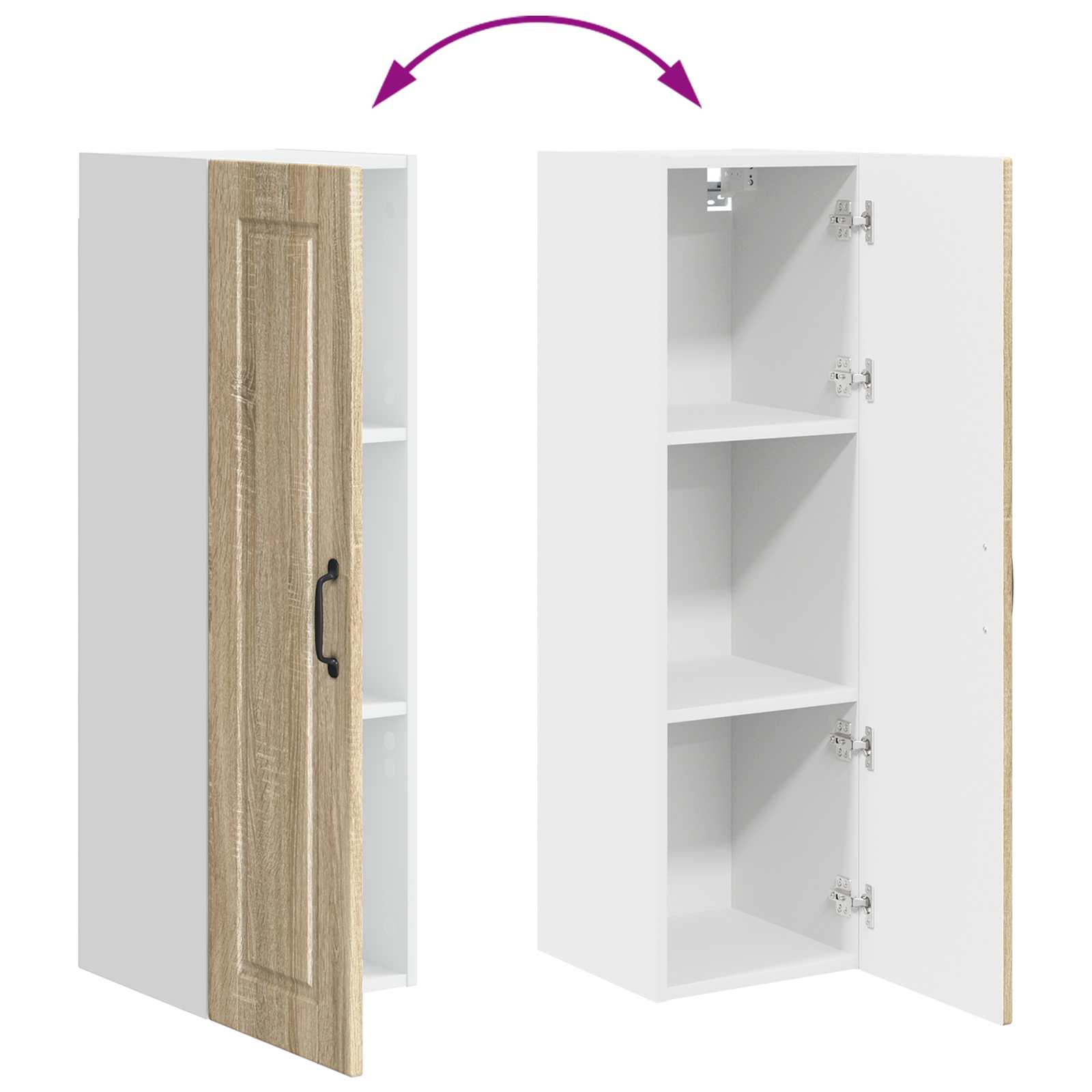 Ormar za Zid Sonoma hrast 30 x 31 x 100 cm Konstruirano drvo