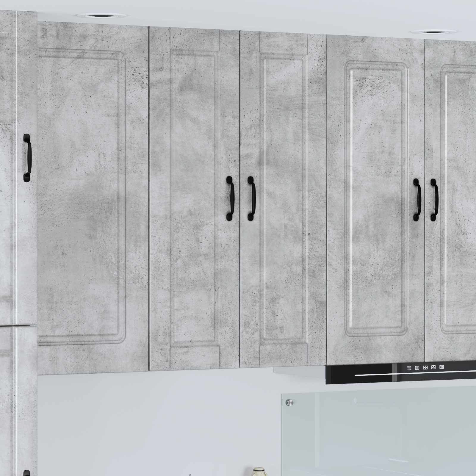 Ormar za Zid Betonski sivi 30 x 31 x 100 cm Konstruirano drvo