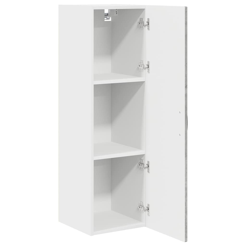 Ormar za Zid Betonski sivi 30 x 31 x 100 cm Konstruirano drvo