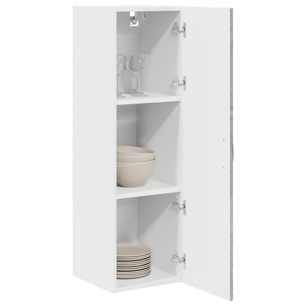 Ormar za Zid Betonski sivi 30 x 31 x 100 cm Konstruirano drvo
