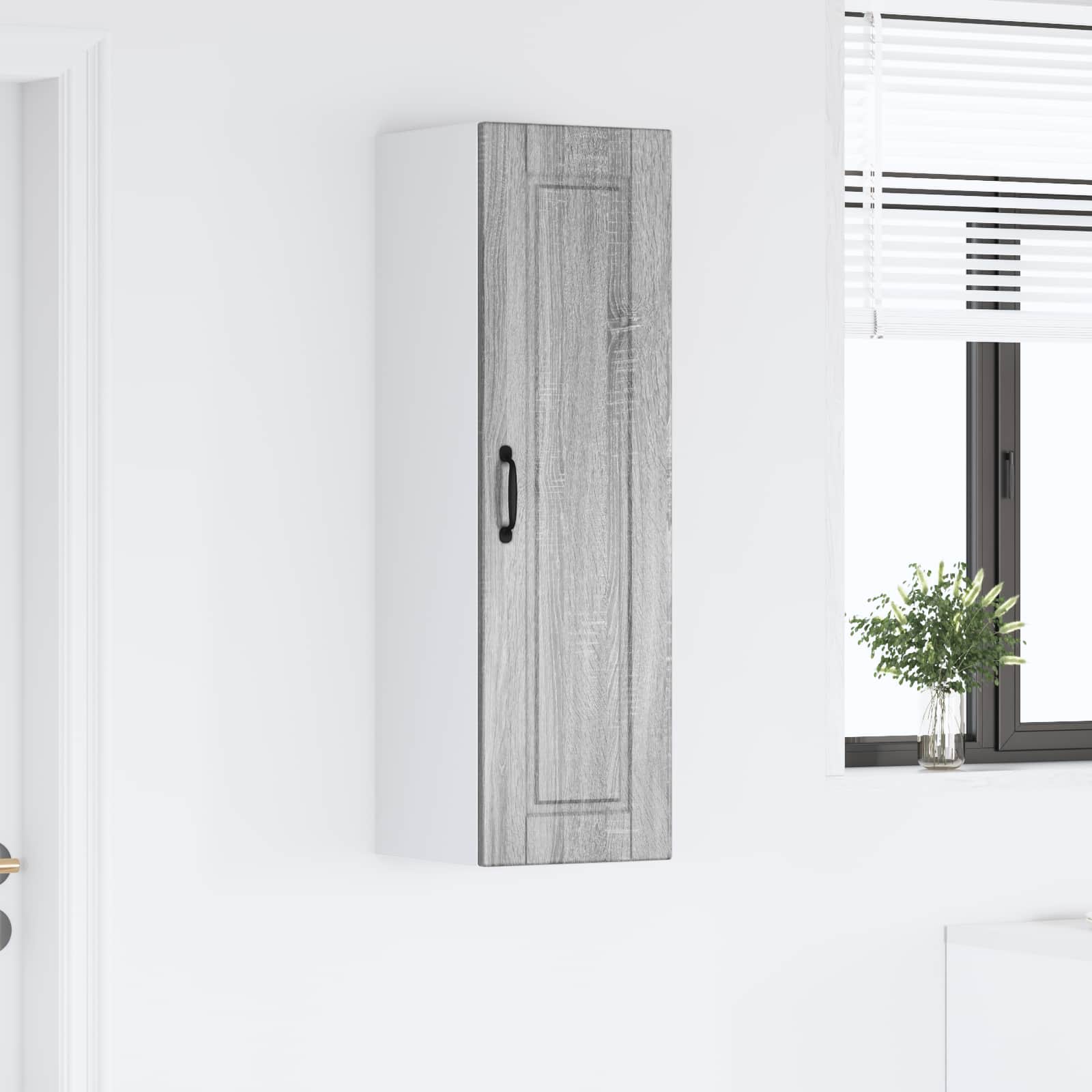 Ormar za Zid Siva Sonoma 30 x 31 x 100 cm Konstruirano drvo