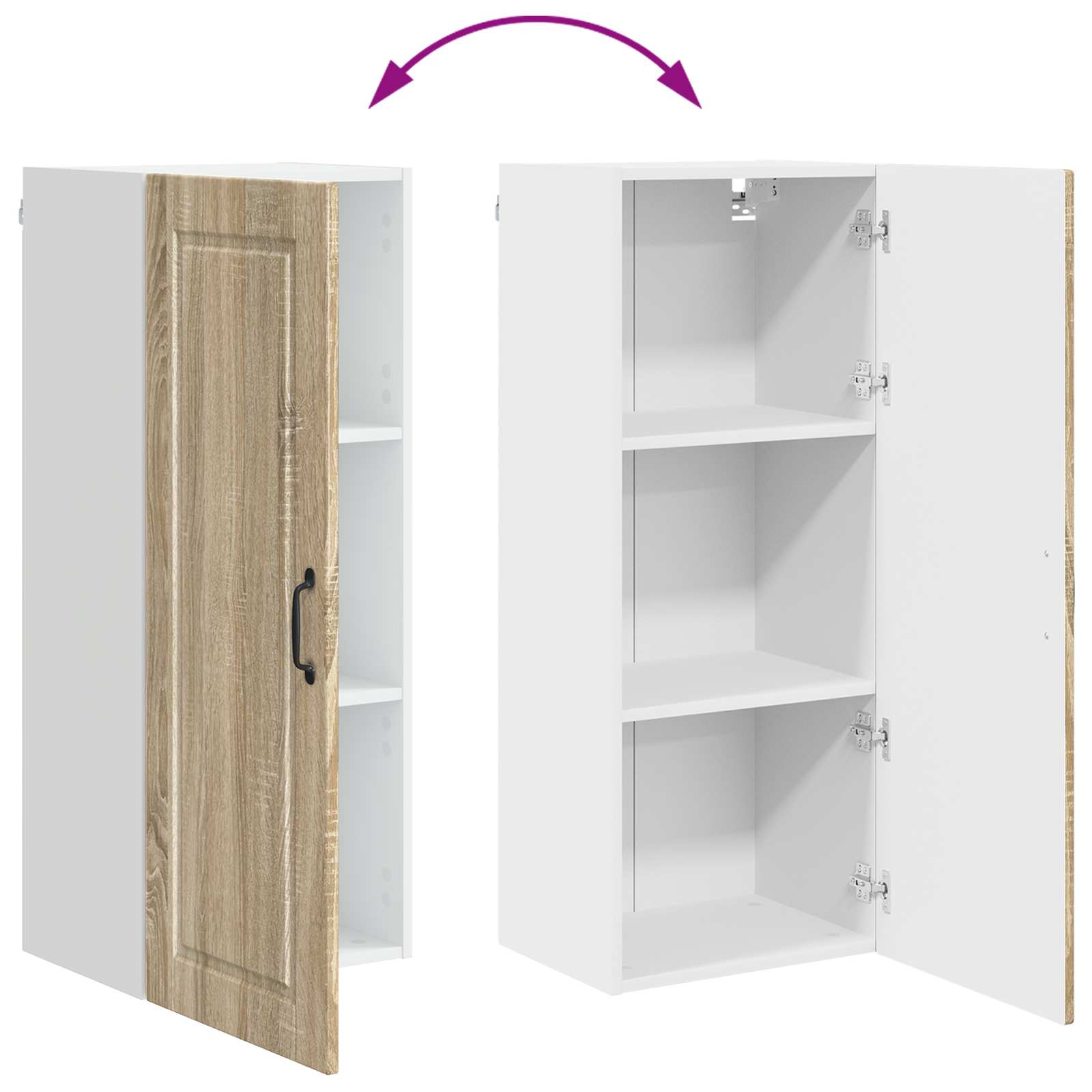 Ormar za Zid Sonoma hrast 40 x 31 x 100 cm Konstruirano drvo