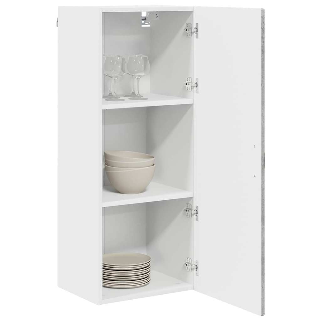 Ormar za Zid Betonski sivi 40 x 31 x 100 cm Konstruirano drvo