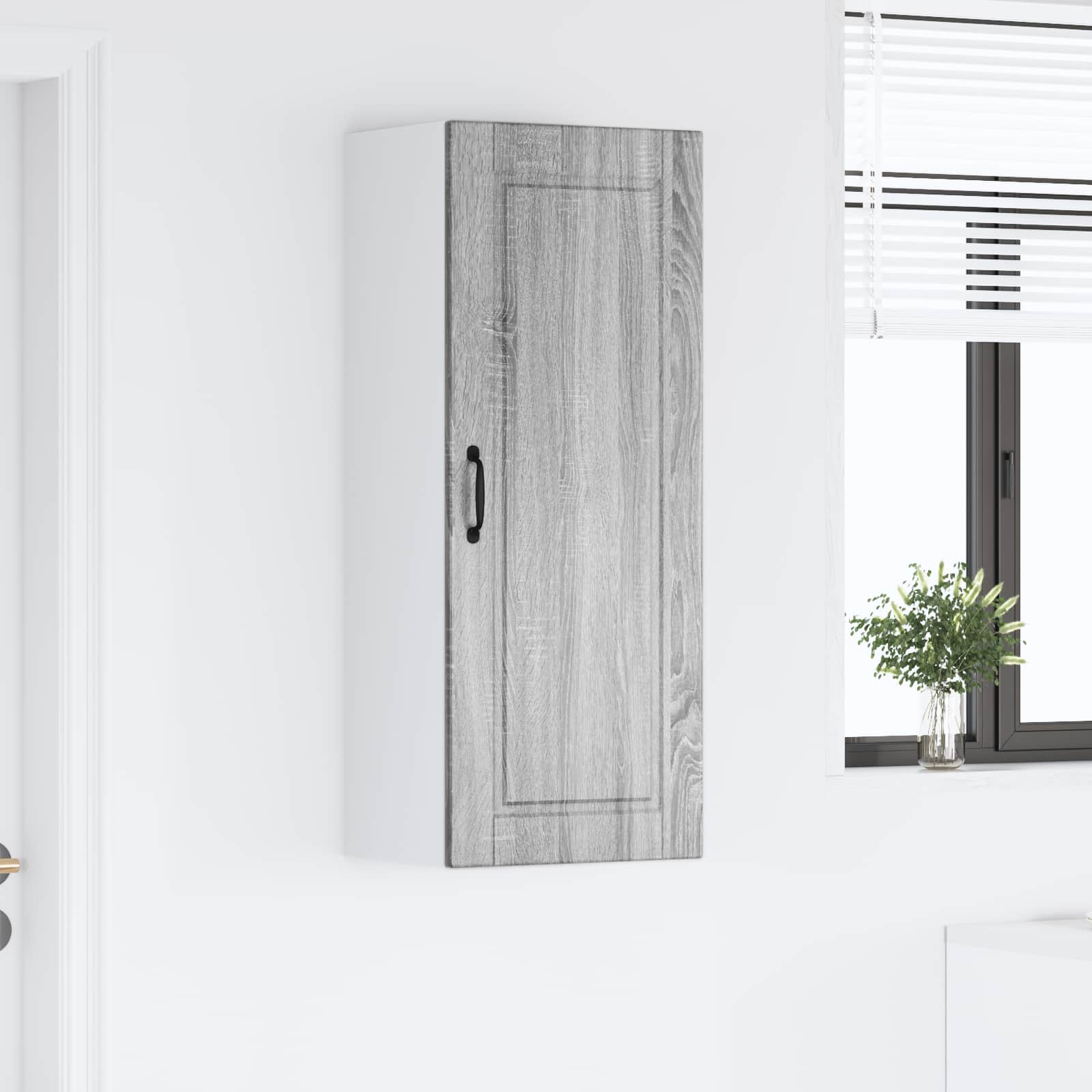 Ormar za Zid Siva Sonoma 40 x 31 x 100 cm Konstruirano drvo
