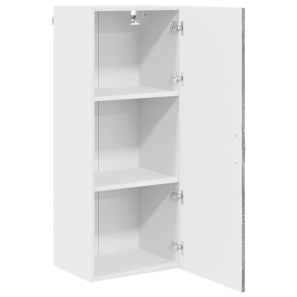 Ormar za Zid Siva Sonoma 40 x 31 x 100 cm Konstruirano drvo