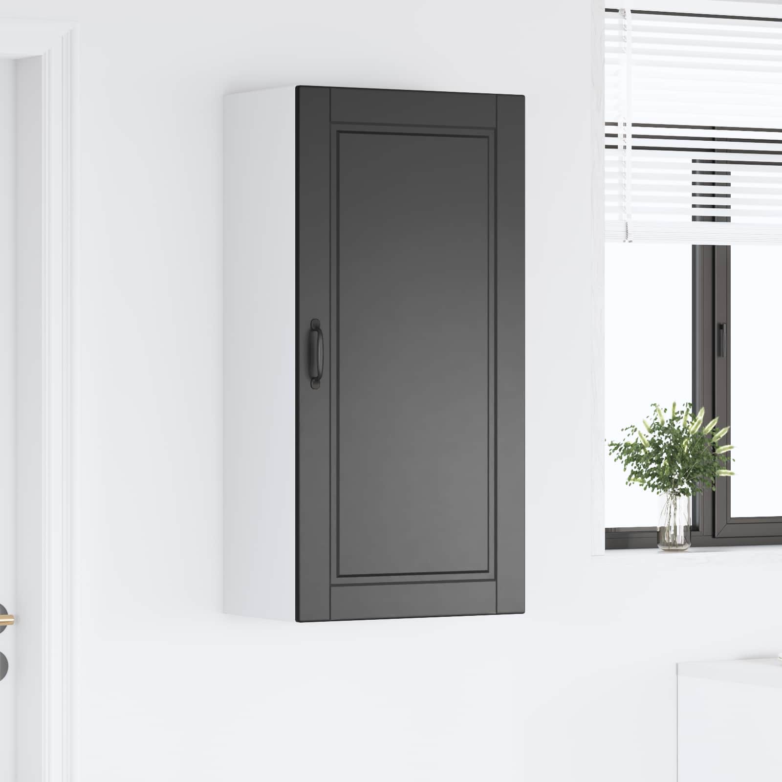Ormar za Zid Crna 50 x 31 x 100 cm Konstruirano drvo