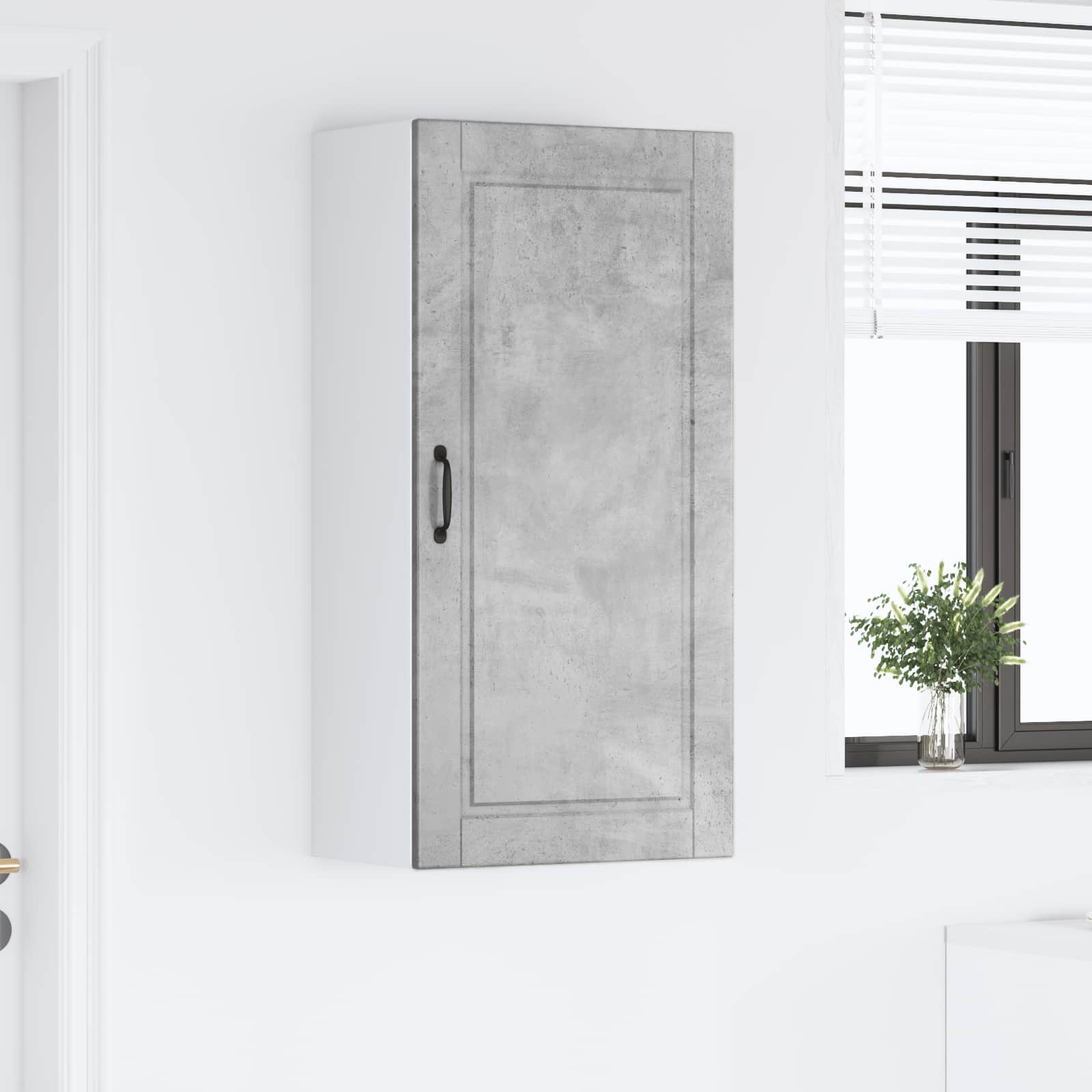 Ormar za Zid Betonski sivi 50 x 31 x 100 cm Konstruirano drvo