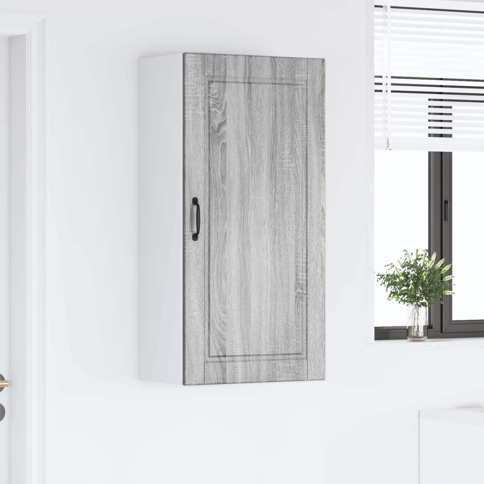 Ormar za Zid Siva Sonoma 50 x 31 x 100 cm Konstruirano drvo