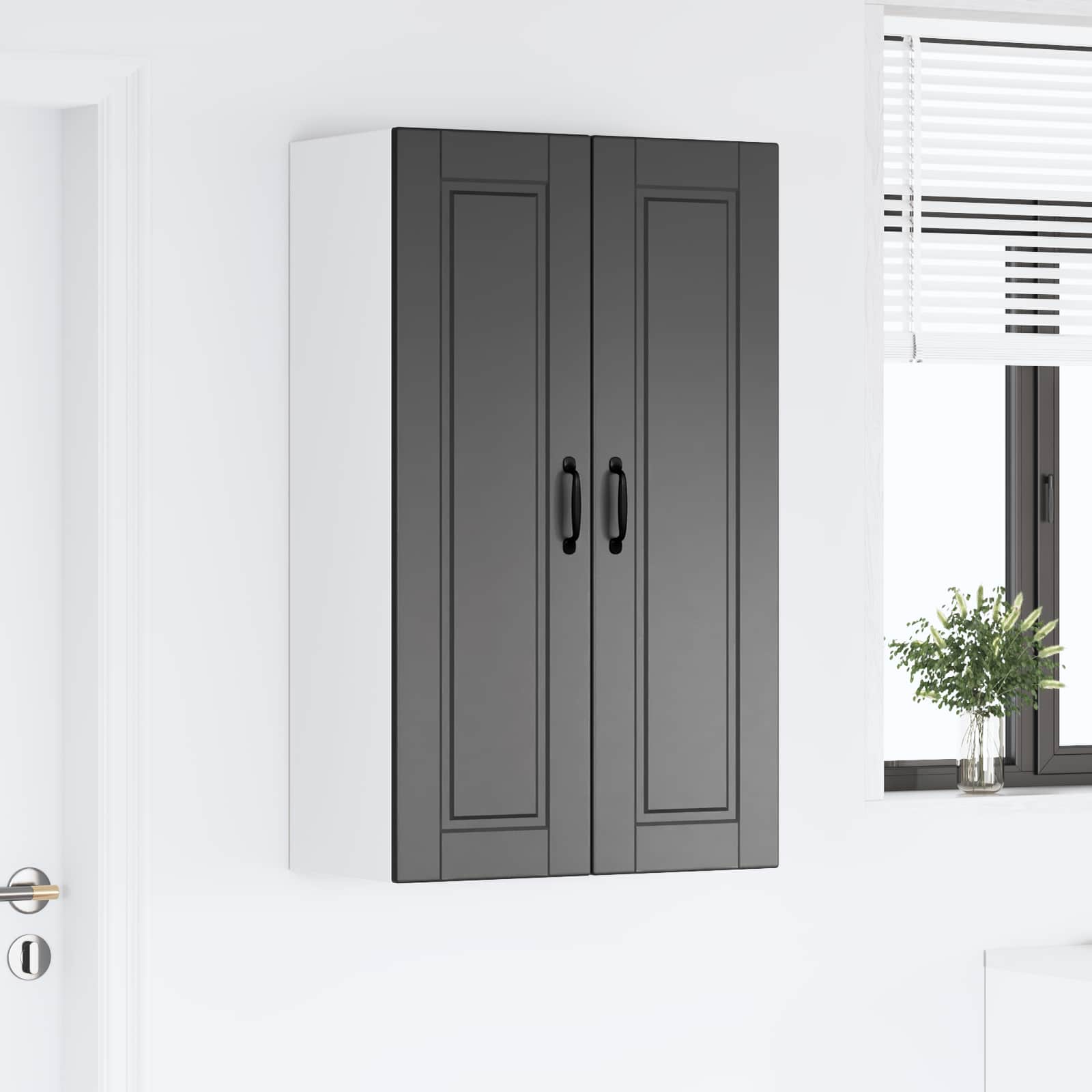 Ormar za Zid Crna 60 x 31 x 100 cm Konstruirano drvo
