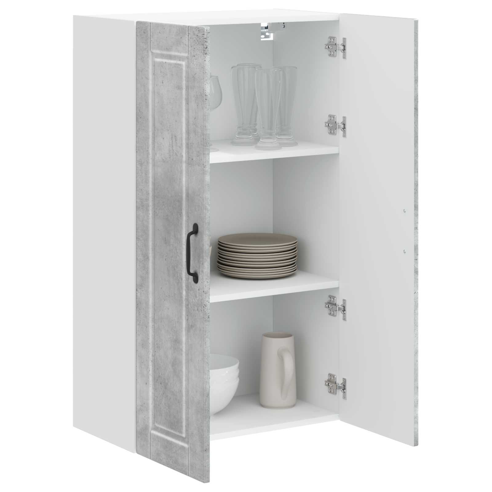 Ormar za Zid Betonski sivi 60 x 31 x 100 cm Konstruirano drvo