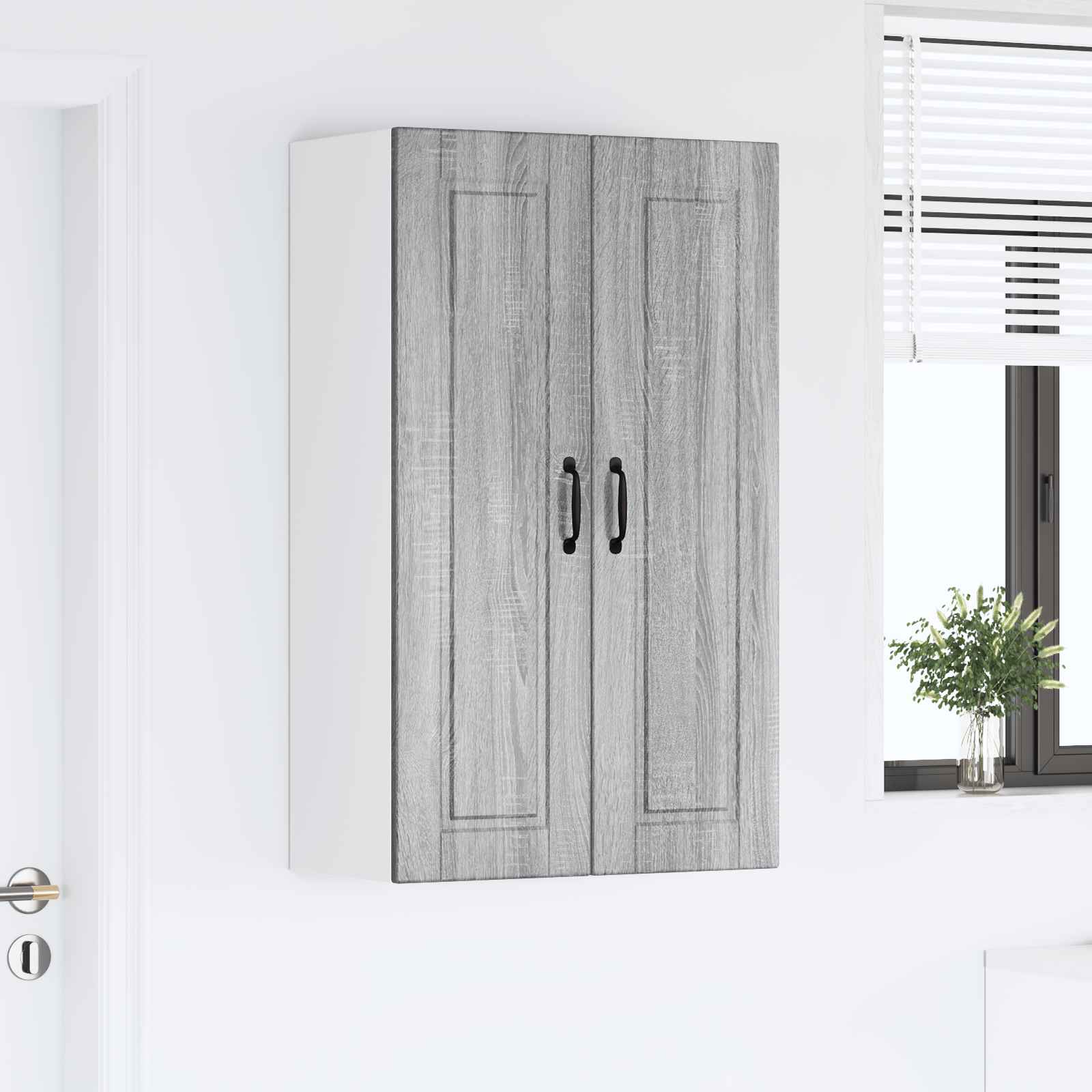 Ormar za Zid Siva Sonoma 60 x 31 x 100 cm Konstruirano drvo