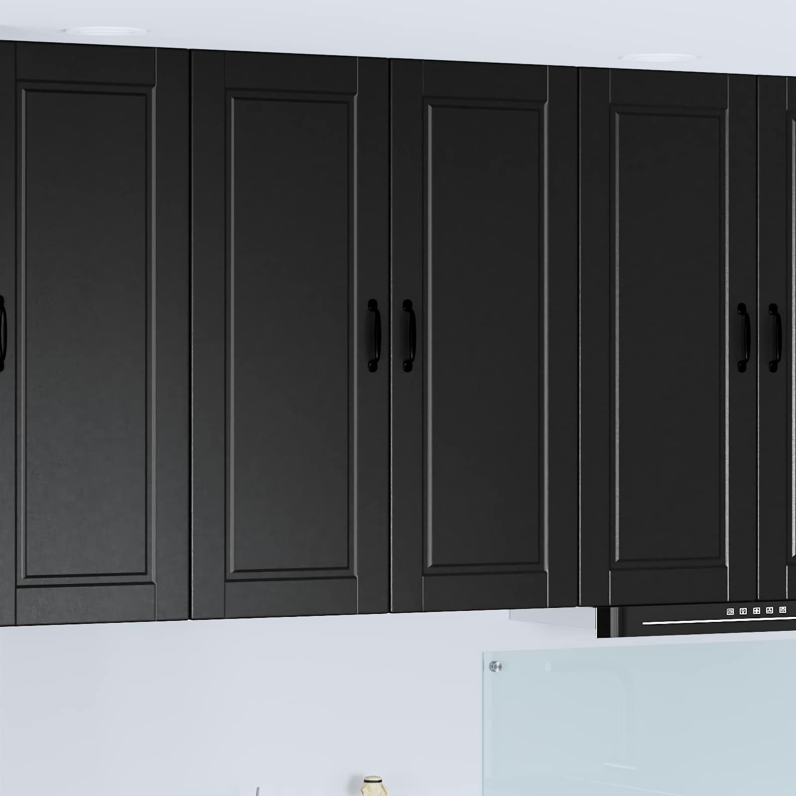 Ormar za Zid Crna 80 x 31 x 100 cm Konstruirano drvo
