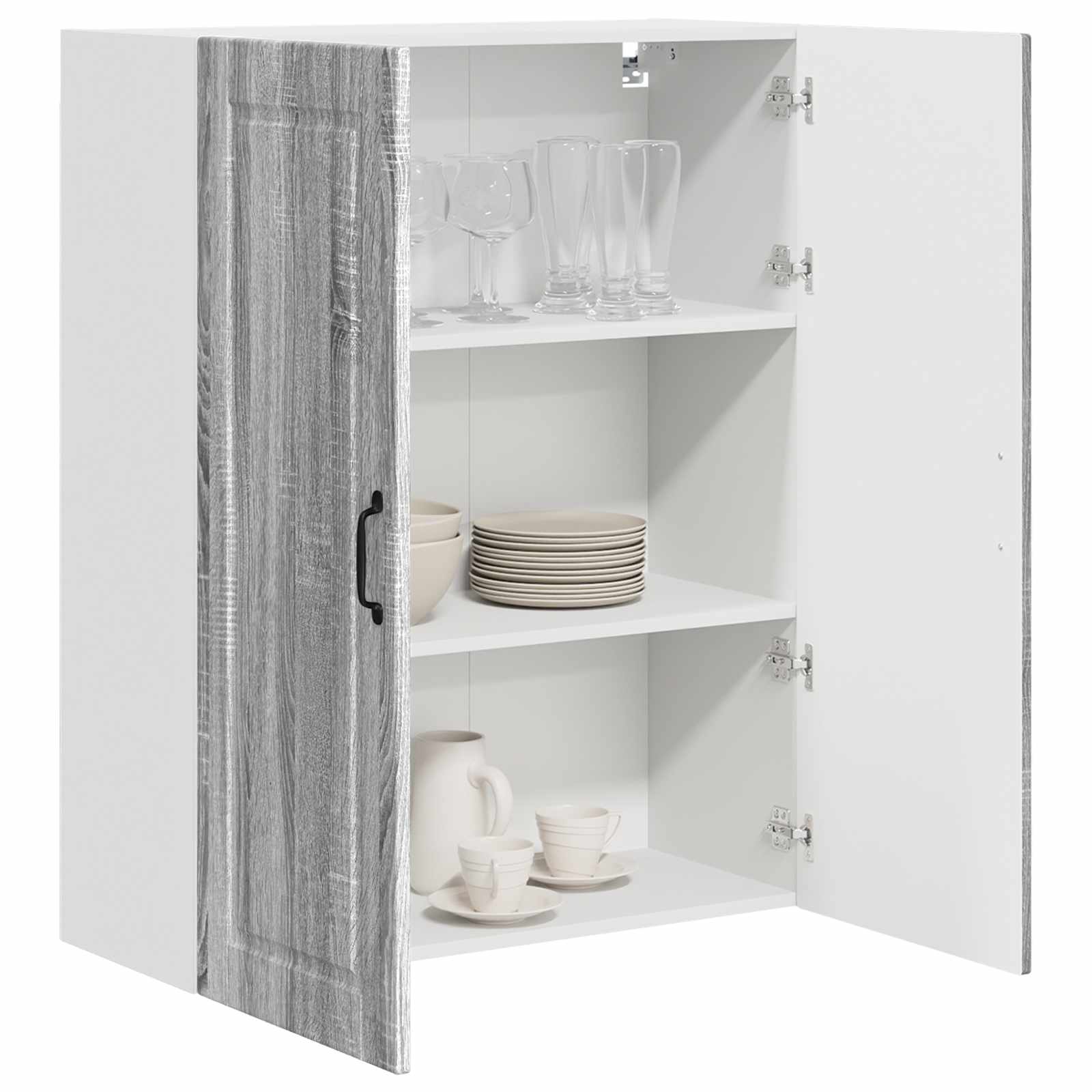 Ormar za Zid Siva Sonoma 80 x 31 x 100 cm Konstruirano drvo