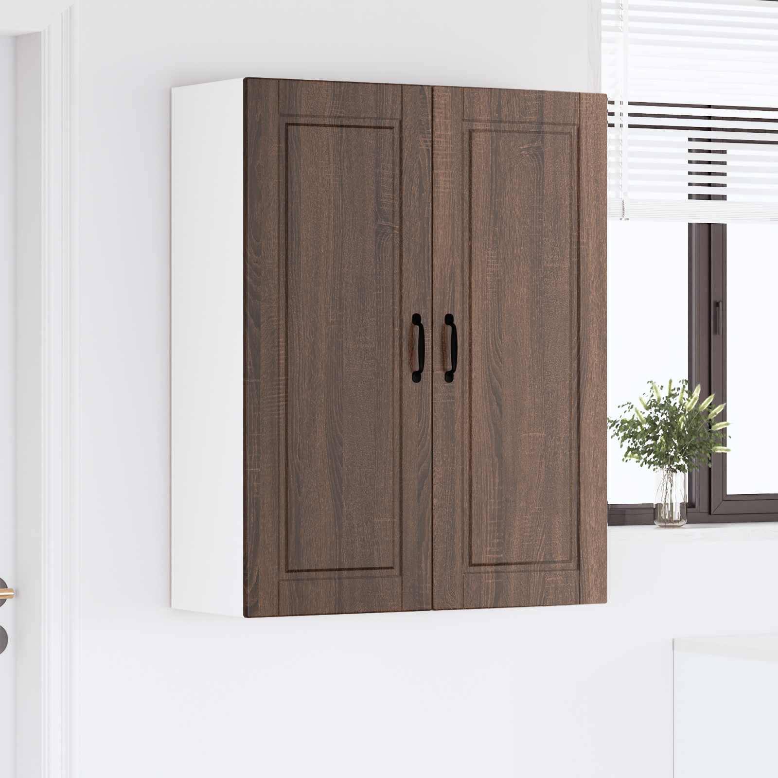 Ormar za Zid Smeđi hrast 80 x 31 x 100 cm Konstruirano drvo