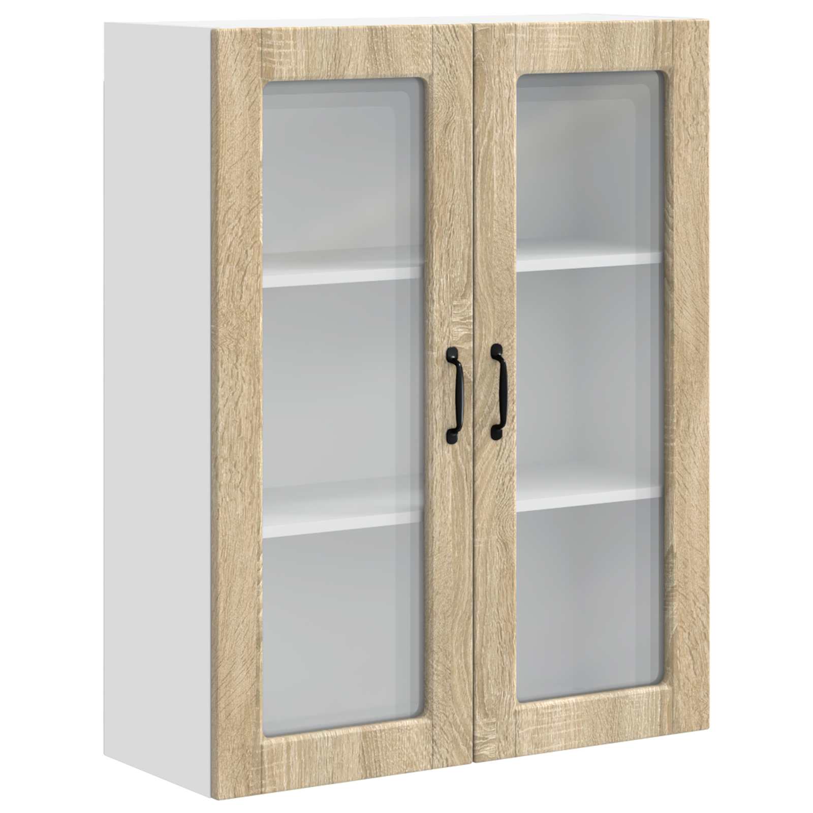 Zidni stakleni ormarić Sonoma hrast 80 x 31 x 100 cm