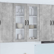 Zidni stakleni ormarić Betonski sivi 80 x 31 x 100 cm