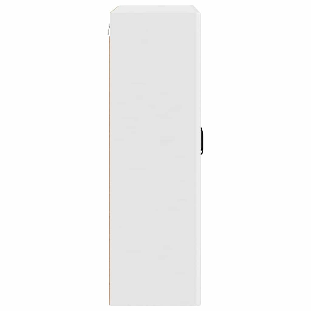 Zidni stakleni ormarić Visoki sjaj bijela 80 x 31 x 100 cm