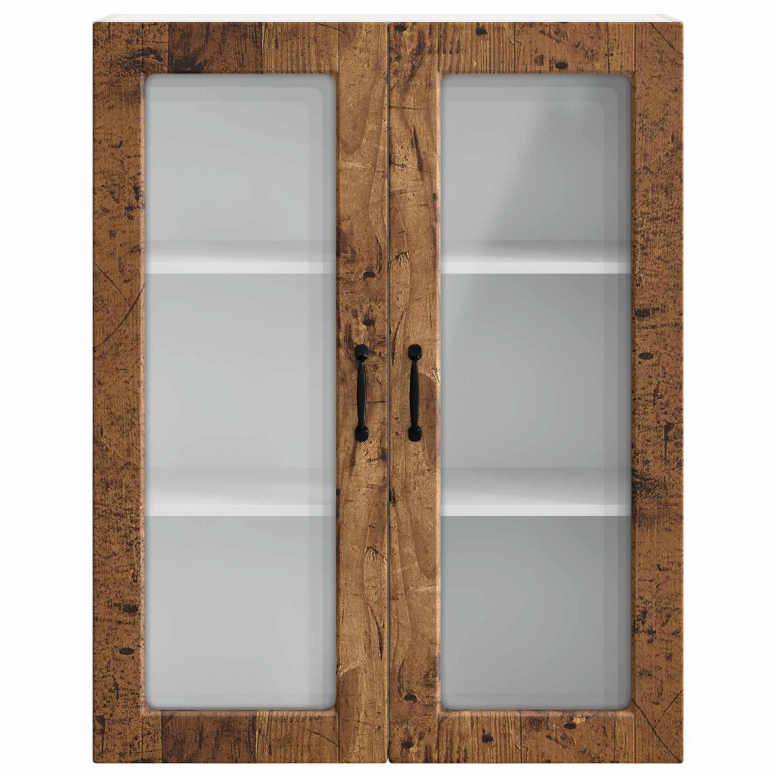 Zidni stakleni ormarić Staro drvo 80 x 31 x 100 cm