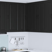Zidni kutni ormar Crna 57 x 57 x 100 cm Konstruirano drvo