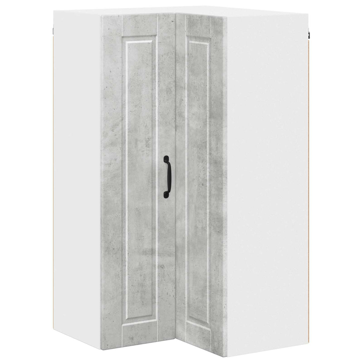 Zidni kutni ormar Betonski sivi 57 x 57 x 100 cm