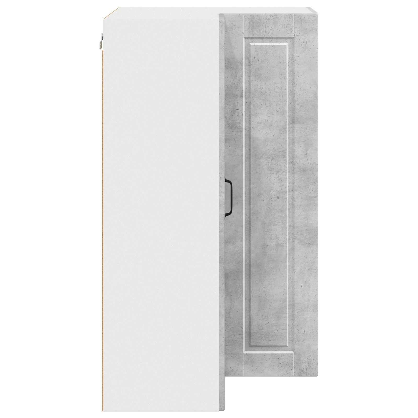 Zidni kutni ormar Betonski sivi 57 x 57 x 100 cm