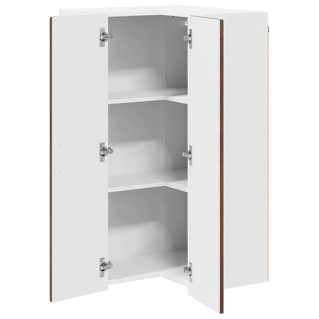 Zidni kutni ormar Smeđi hrast 57 x 57 x 100 cm