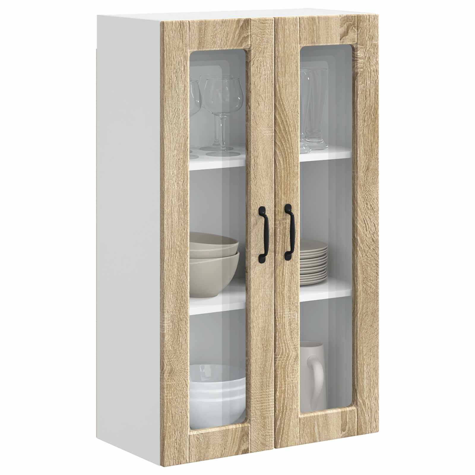 Zidni stakleni ormarić Sonoma hrast 60 x 31 x 100 cm
