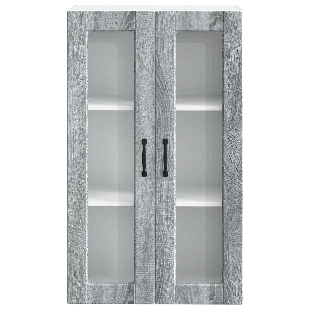 Zidni stakleni ormarić Siva Sonoma 60 x 31 x 100 cm