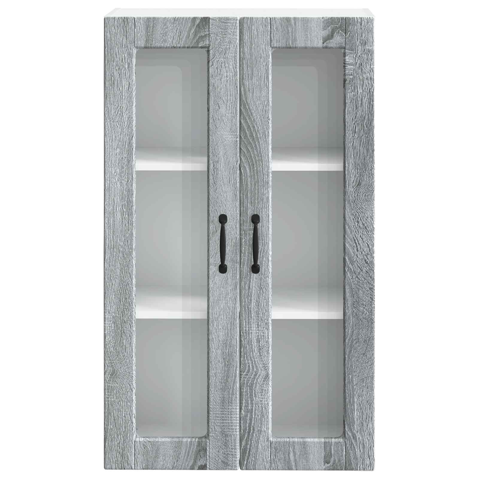 Zidni stakleni ormarić Siva Sonoma 60 x 31 x 100 cm