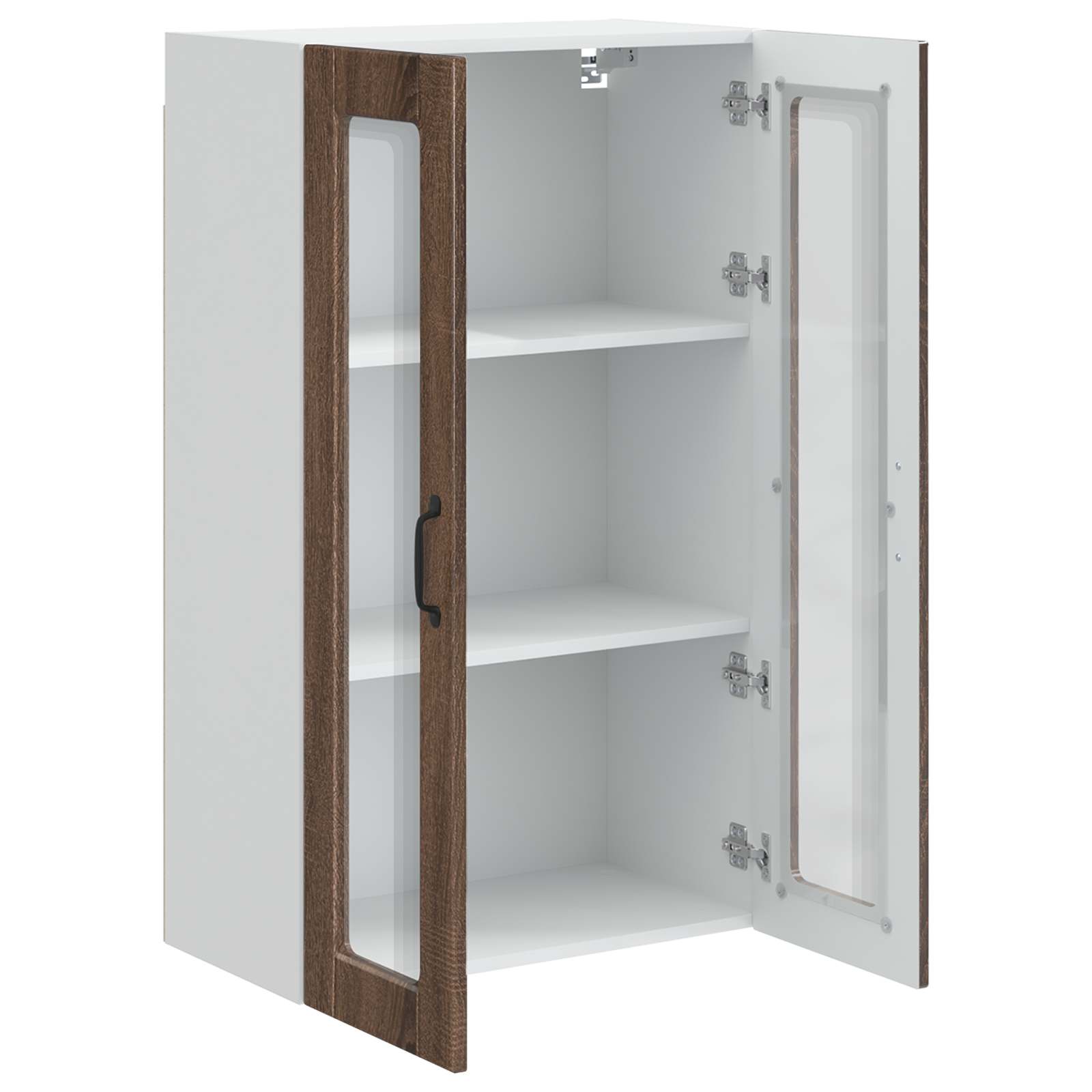 Zidni stakleni ormarić Smeđi hrast 60 x 31 x 100 cm
