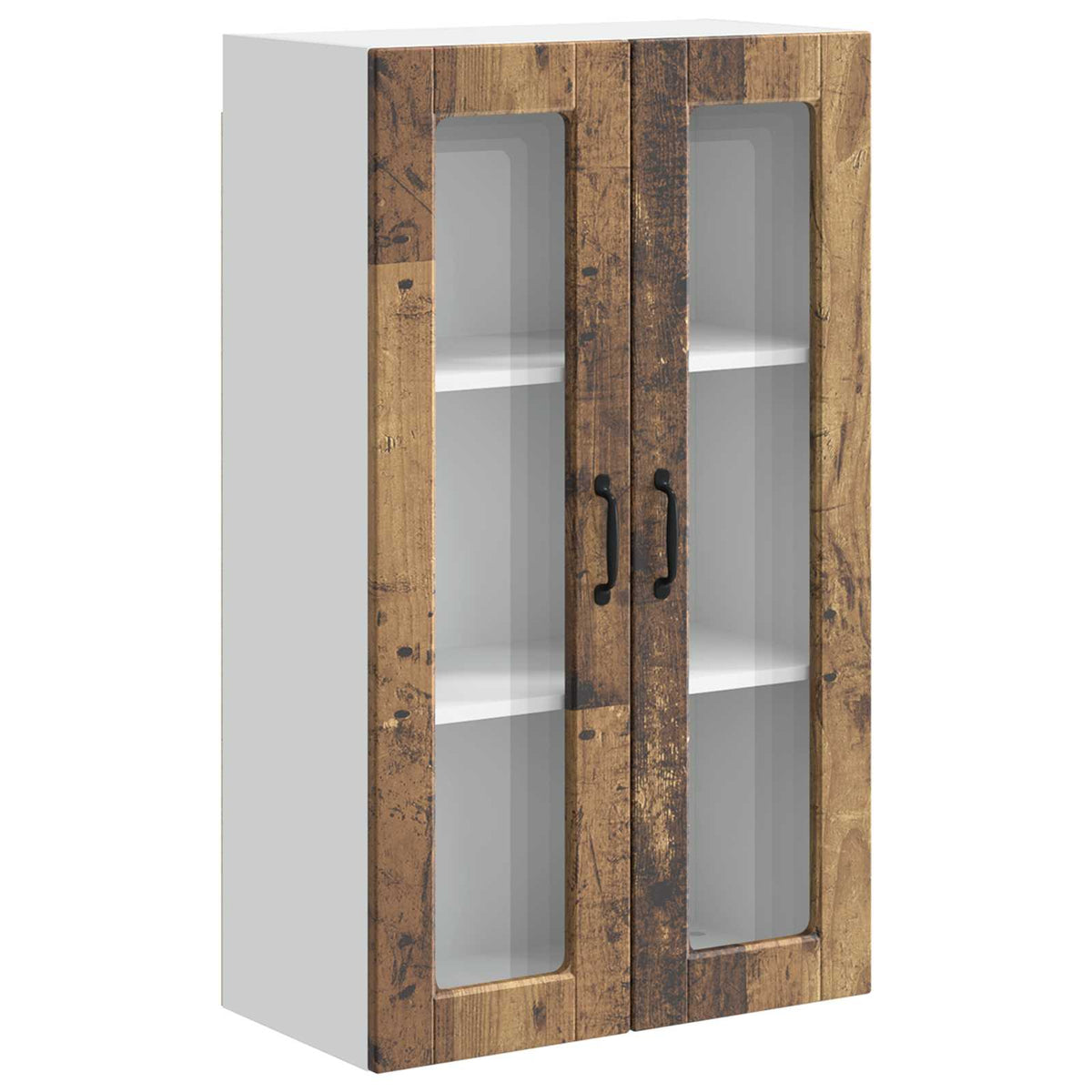 Zidni stakleni ormarić Staro drvo 60 x 31 x 100 cm