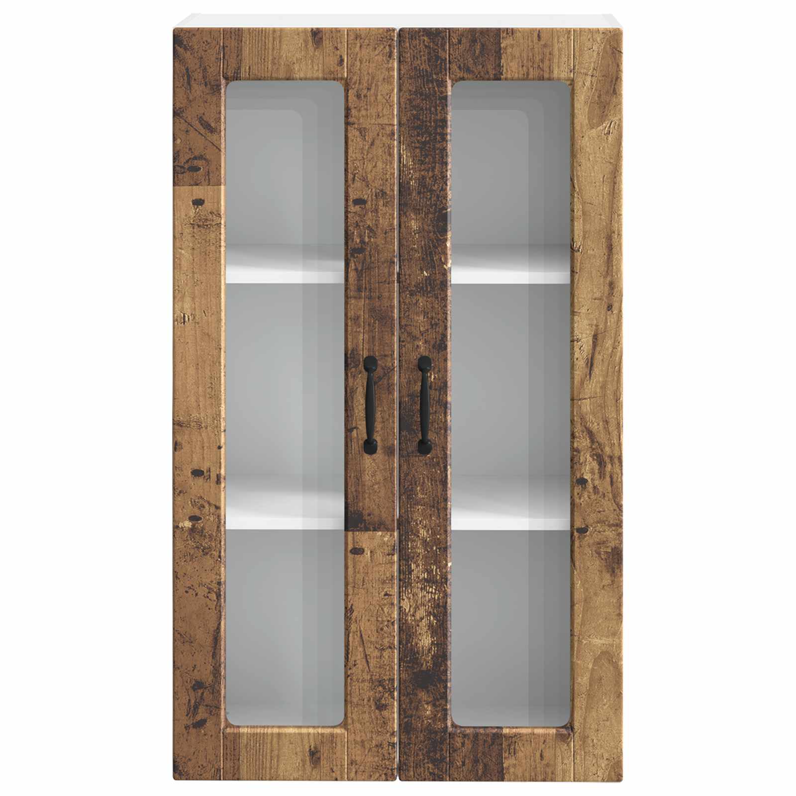 Zidni stakleni ormarić Staro drvo 60 x 31 x 100 cm