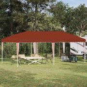 Rastezljivi šator za zabave 575 x 290 x 245 cm Terakota