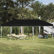 Rastezljivi šator za zabave 575 x 290 x 245 cm Crna